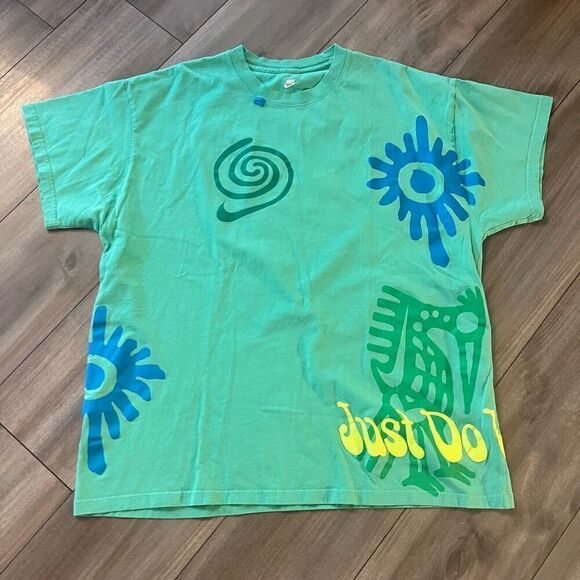 Nike Green Athletic Casual‎ Tshirt Men XL Bin E-210 - Picture 1 of 7